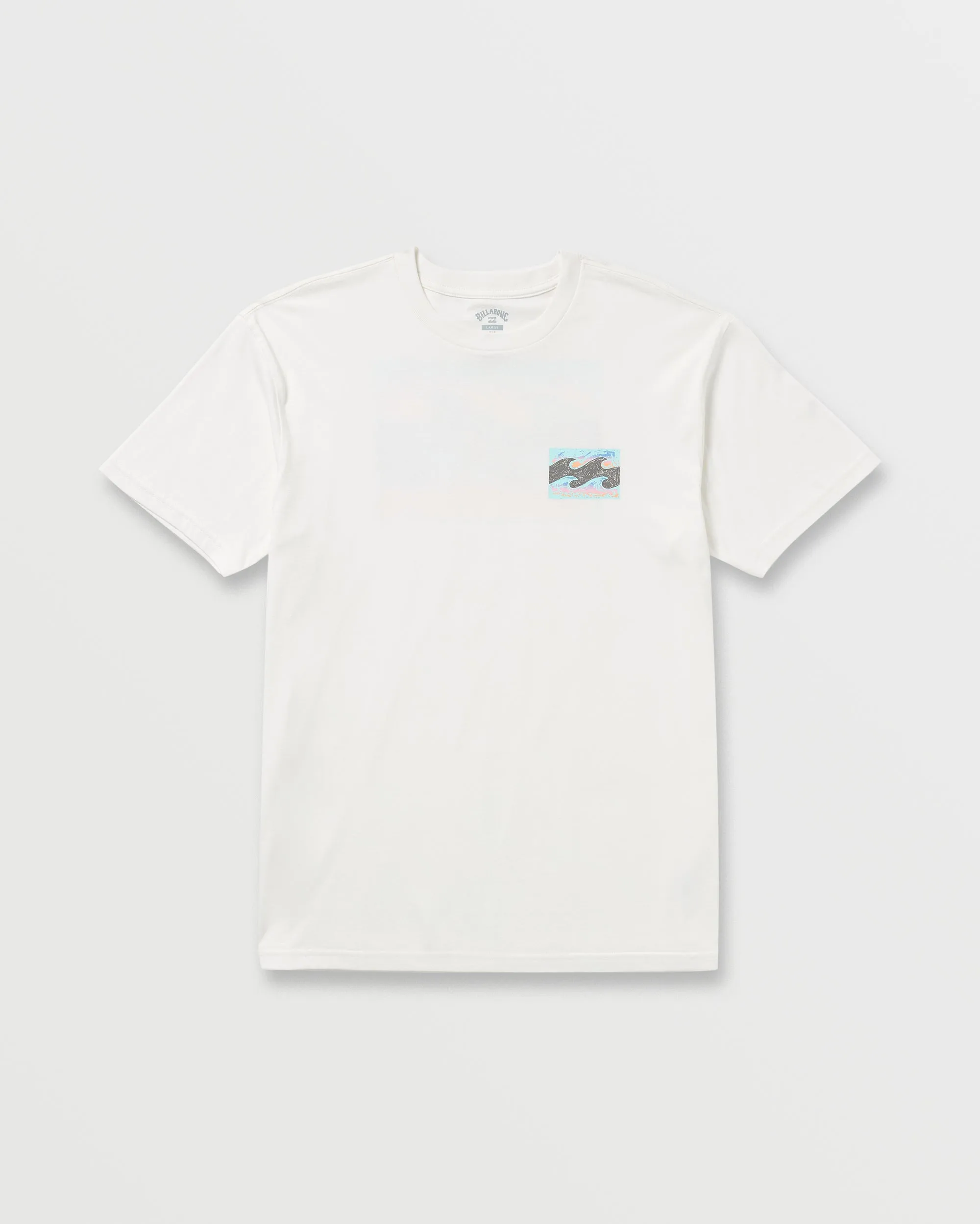 Crayon Wave Premium Tee - Off White Billabong