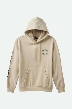 Crest Hoodie - Beige/Black/Pine Needle Brixton