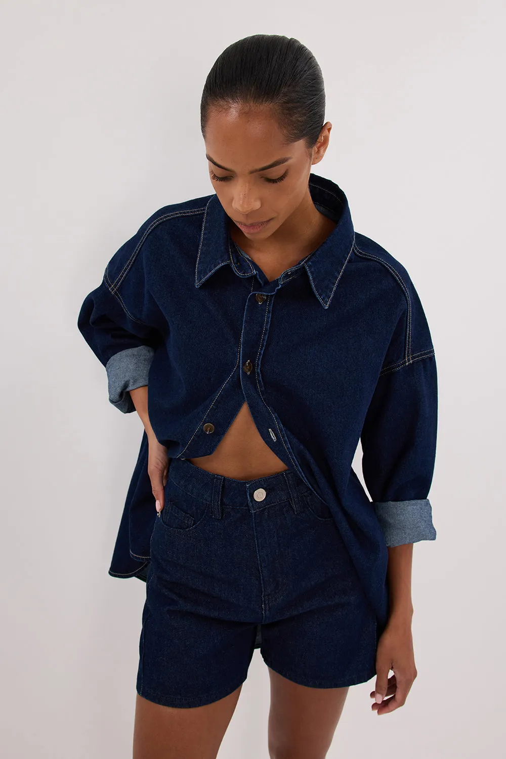 Dissh FINN INDIGO DENIM SHORT
