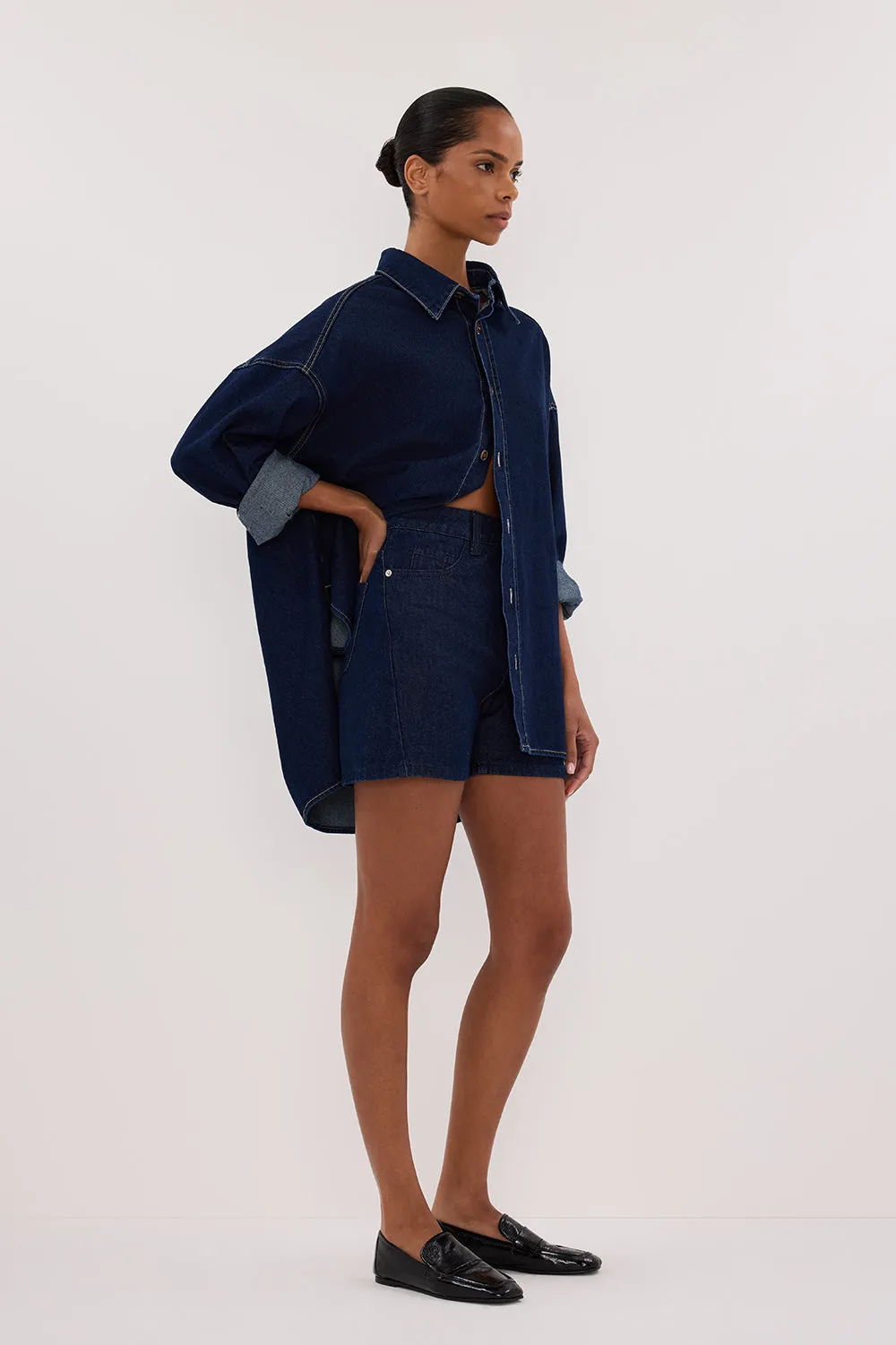 Dissh FINN INDIGO DENIM SHORT