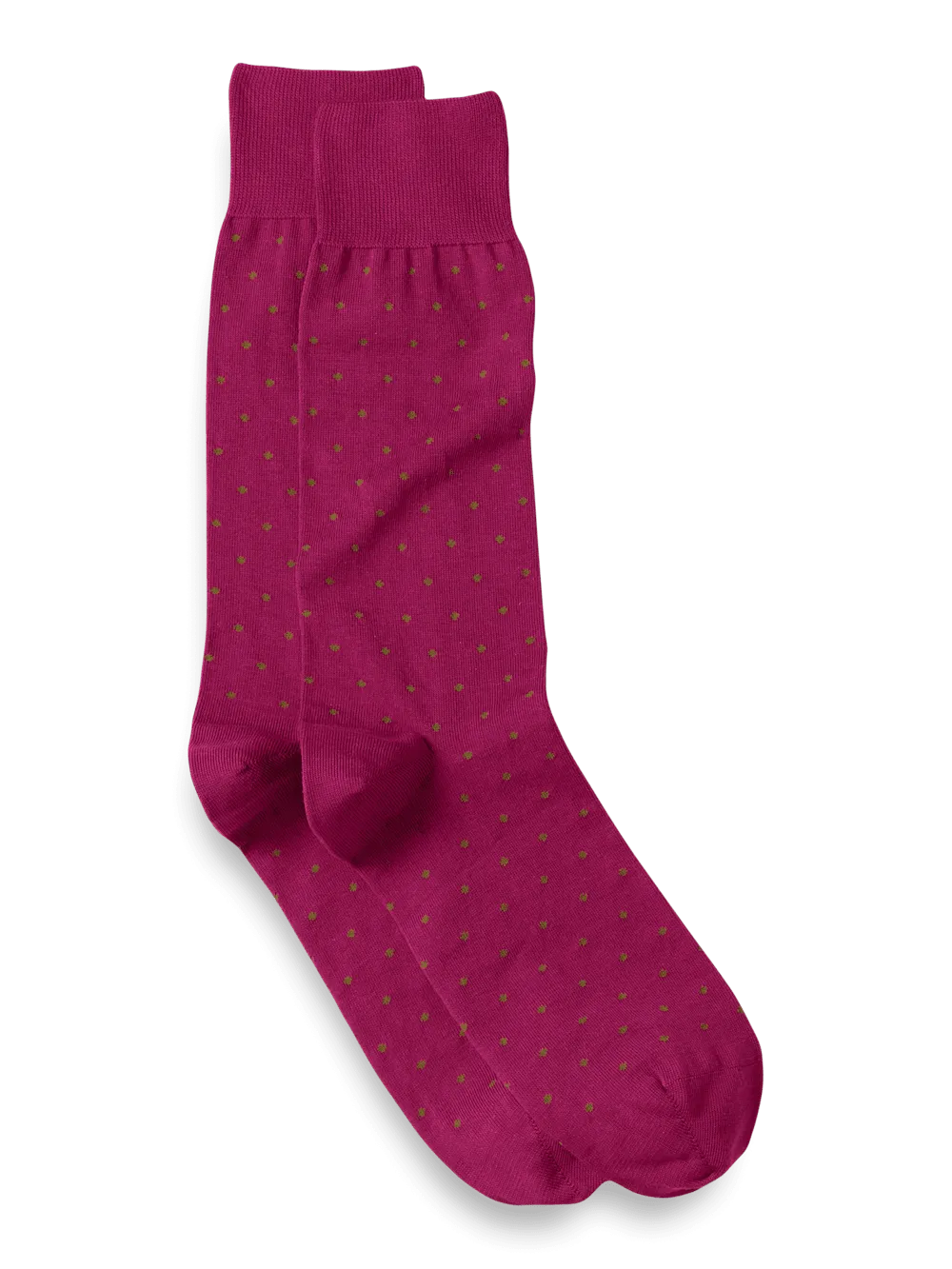 Dot Cotton Blend Sock - Berry Multi