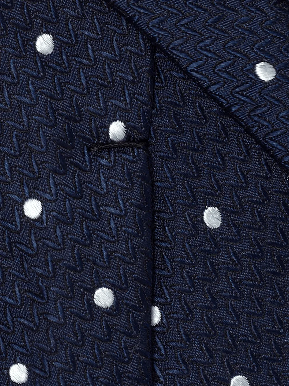 Dot Woven Silk Tie - Orange