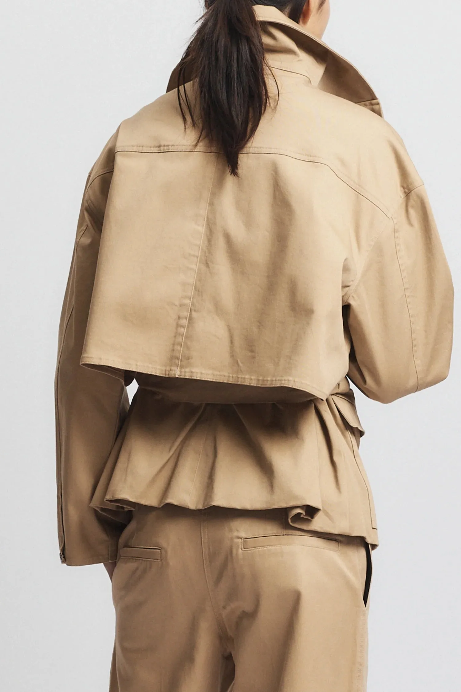 Drew Utility Jacket in Khaki