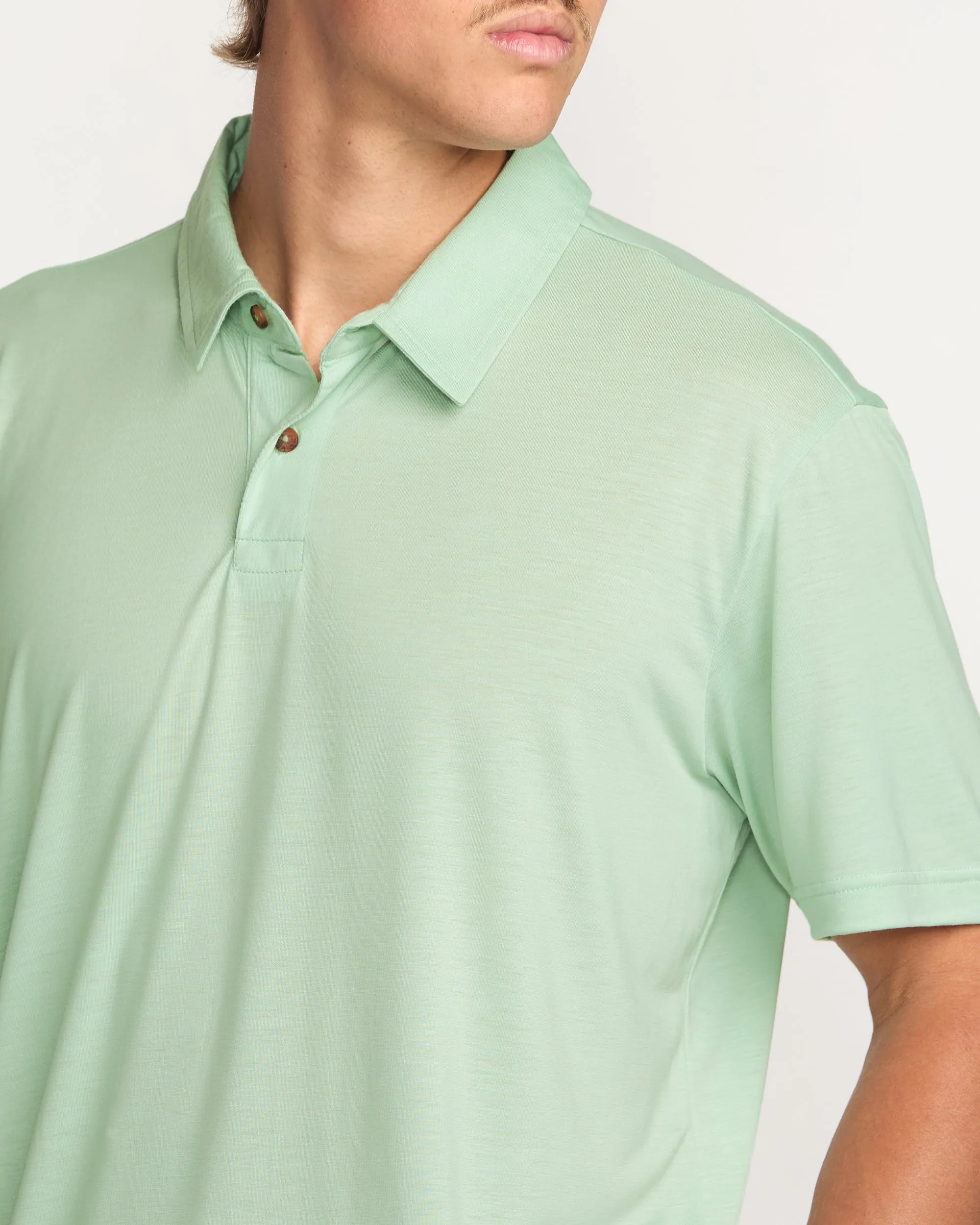 Eclipse Short Sleeve Polo Shirt - Seafoam Billabong