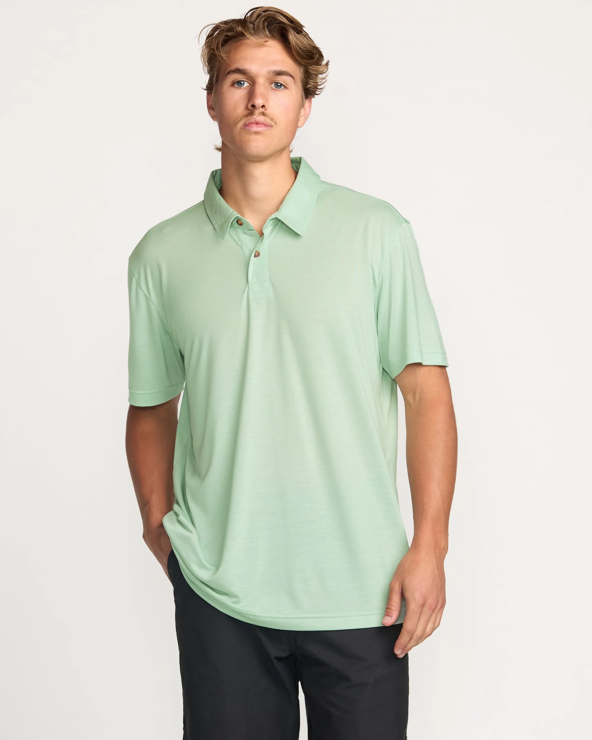 Eclipse Short Sleeve Polo Shirt - Seafoam Billabong