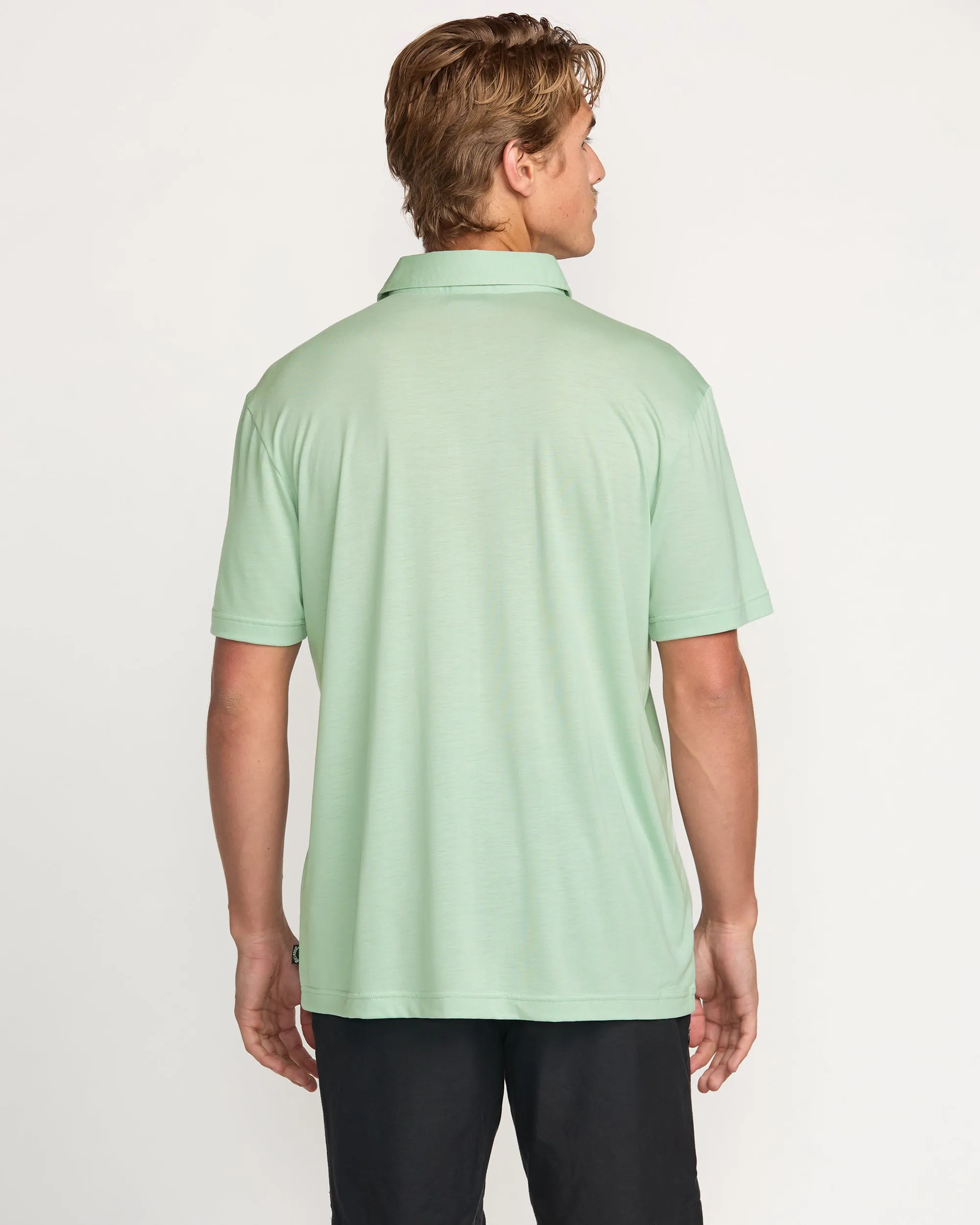 Eclipse Short Sleeve Polo Shirt - Seafoam Billabong