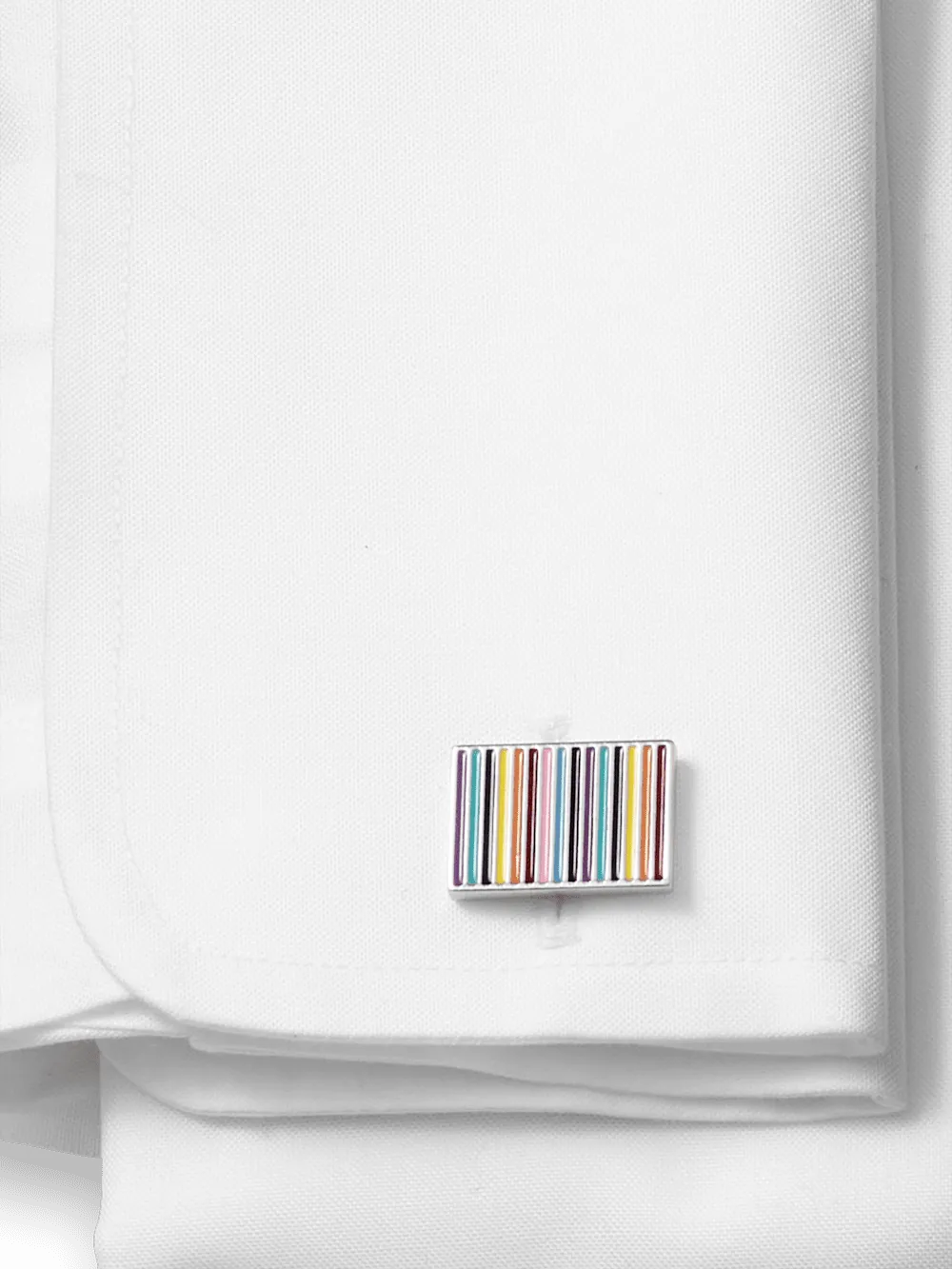 Enamel Multi Stripe Cufflinks - Multi