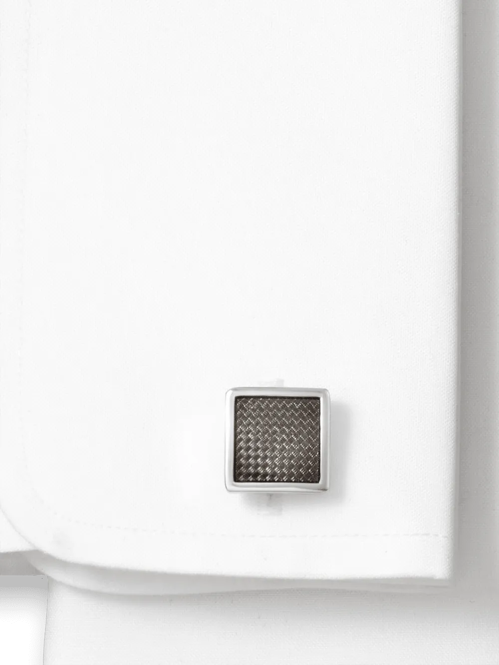 Enamel Square Cufflink - Black