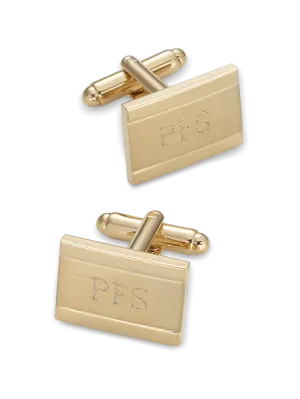 Engravable Cufflinks - Gold