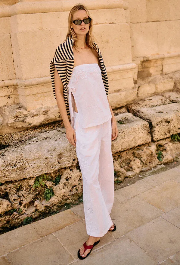 Ermanno Pant in White
