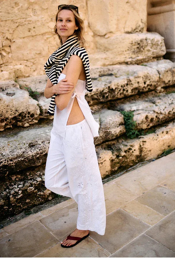 Ermanno Pant in White