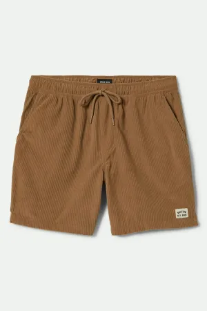 Everyday Corduroy Short - Khaki Brixton