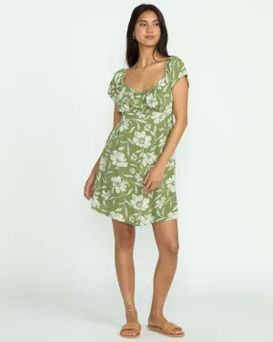 Fall For You Dress - Ranger Green Billabong