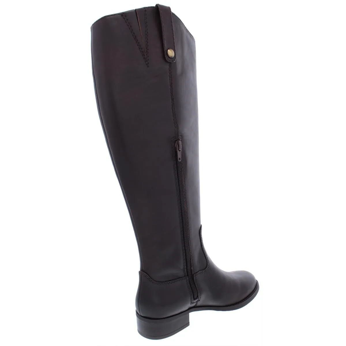 Fawne Womens Wide Calf Leather Riding Boots