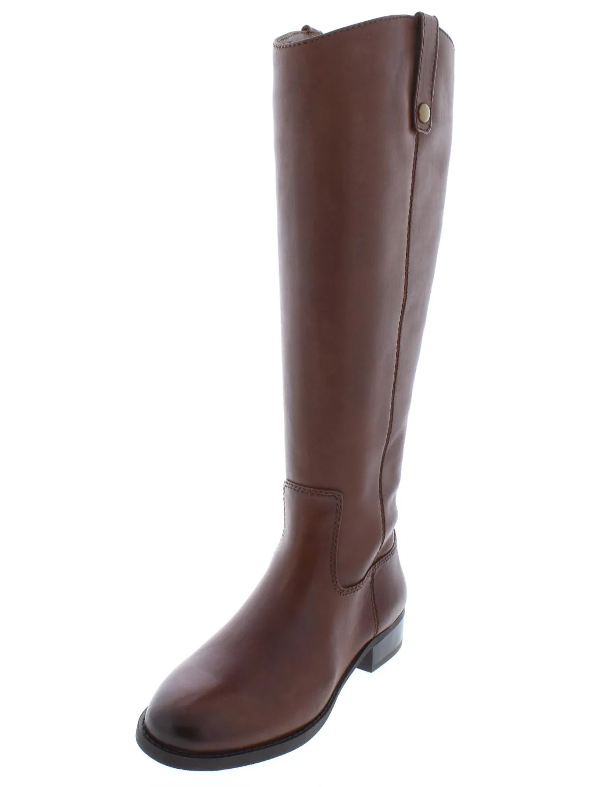 Fawne Womens Wide Calf Leather Riding Boots