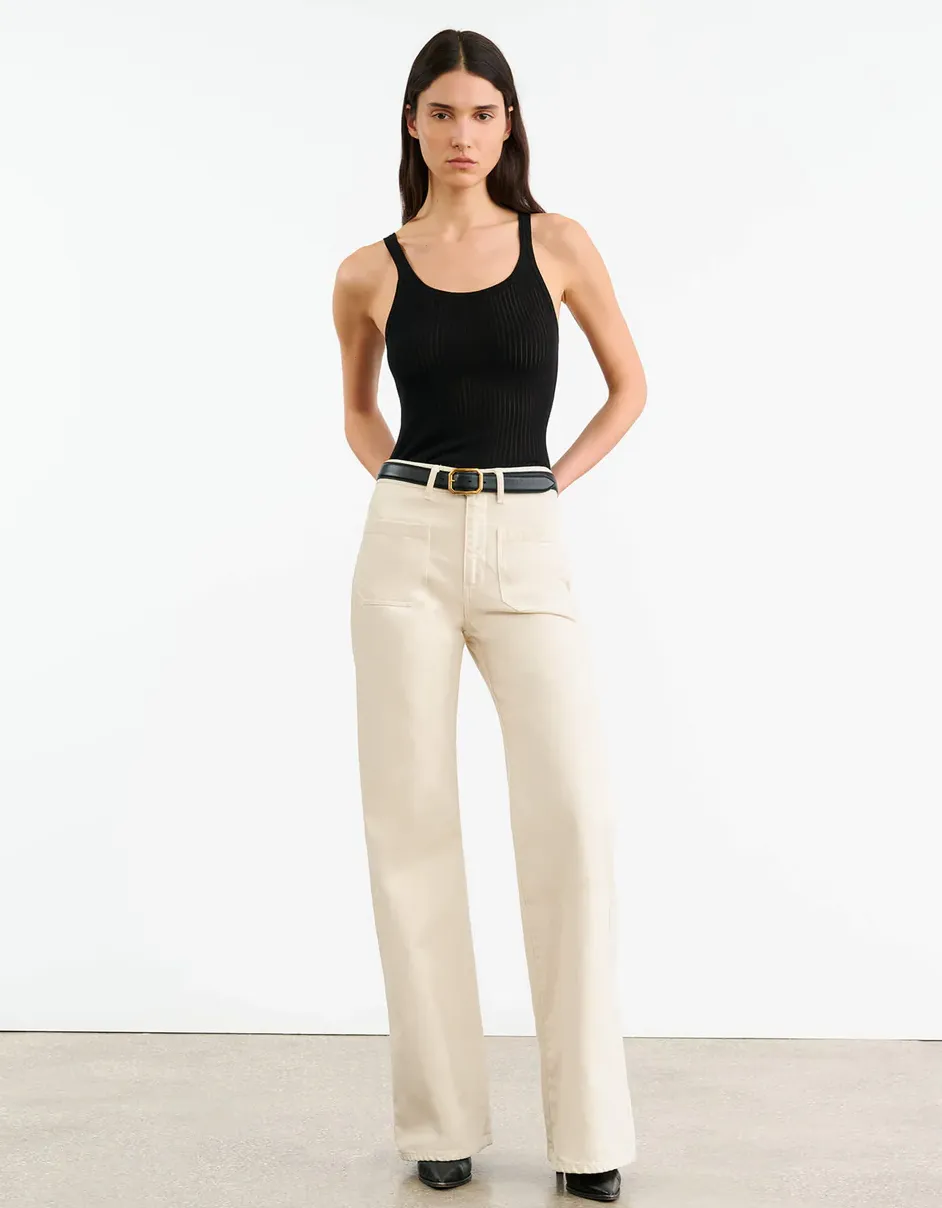 Florence Pant in Stone