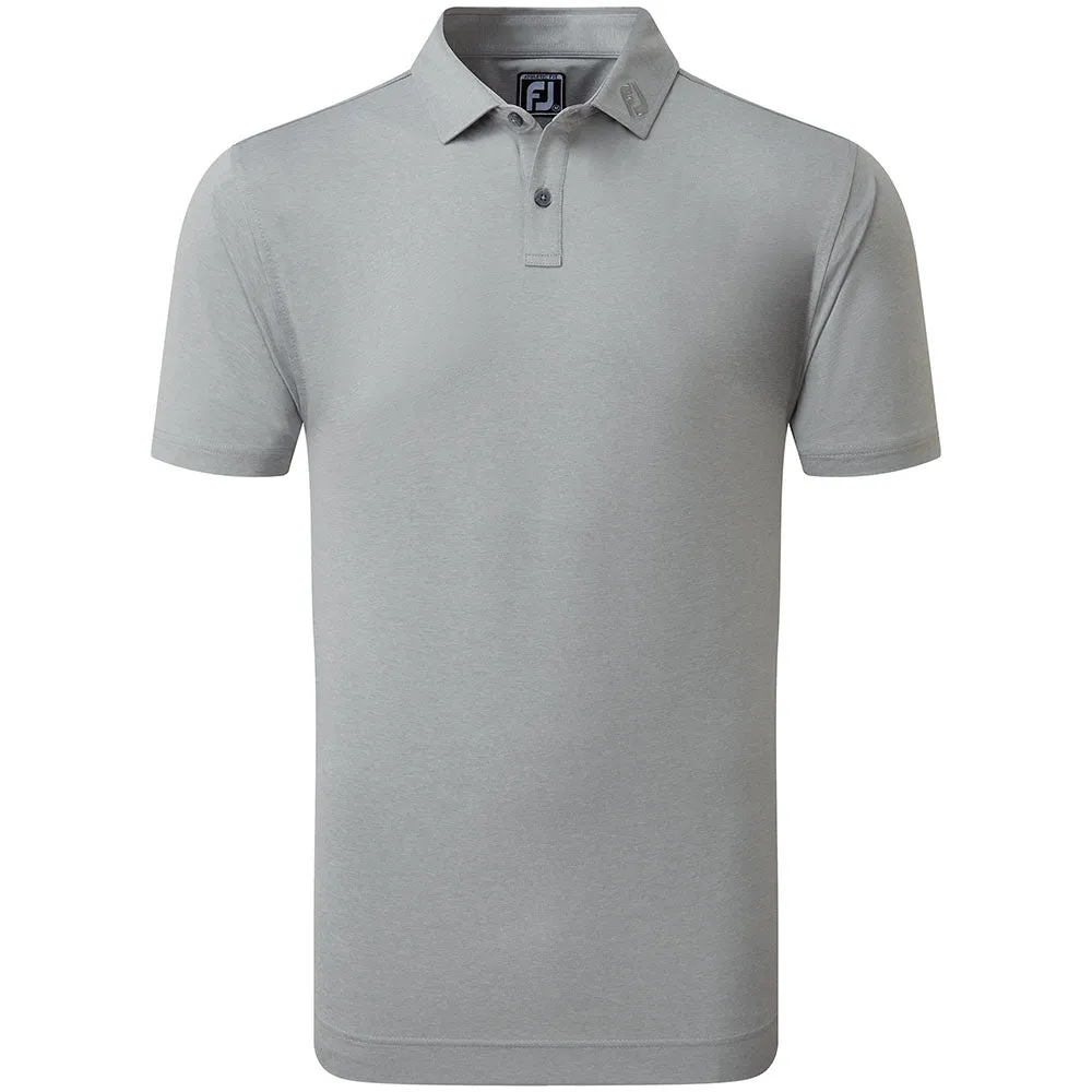 FootJoy Heather Self Collar Polo Shirt - Grey