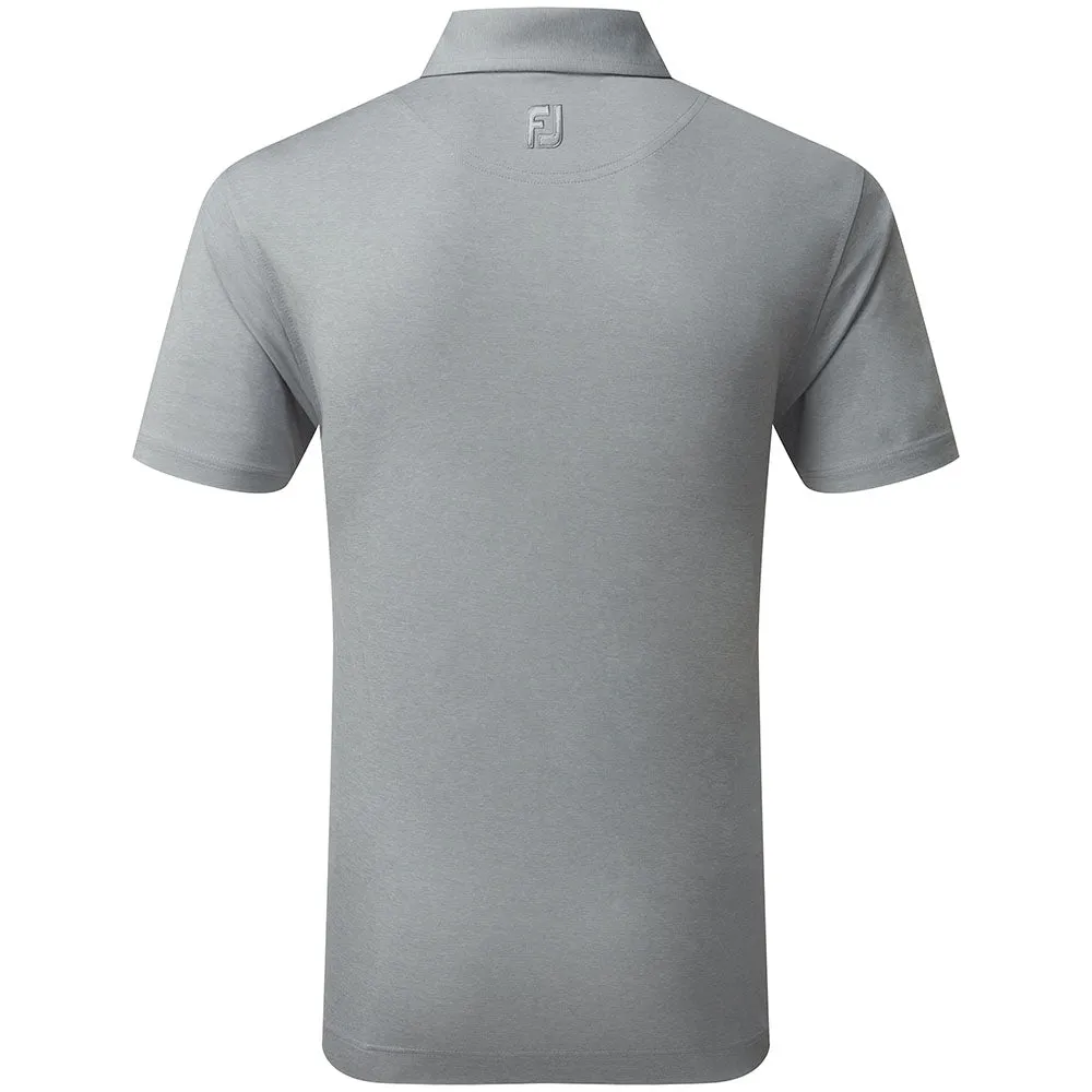 FootJoy Heather Self Collar Polo Shirt - Grey