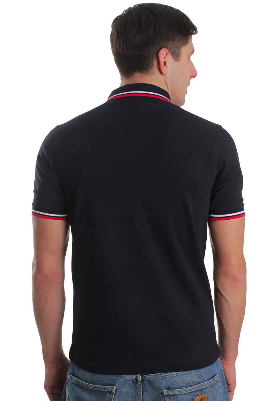 Fred Perry - Slim Fit Twin Tipped Navy/White/Red Core - Polo