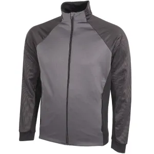 Galvin Green Donald Insula Full Zip Pullover - Forged Iron/Black