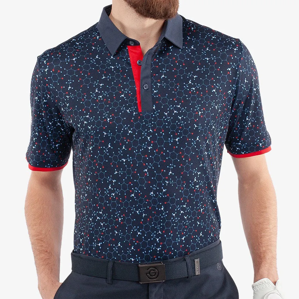 Galvin Green Mannix Polo Shirt - Navy/Red