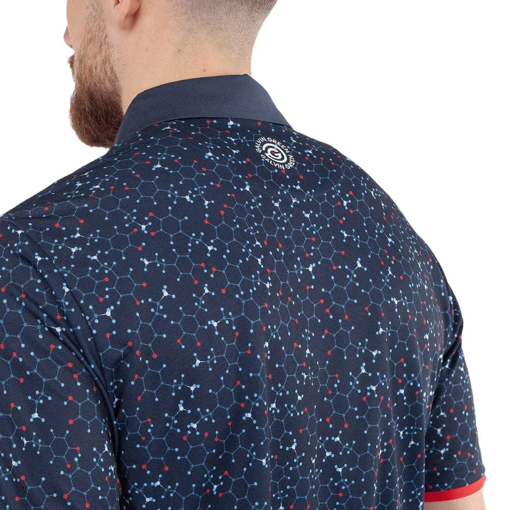 Galvin Green Mannix Polo Shirt - Navy/Red