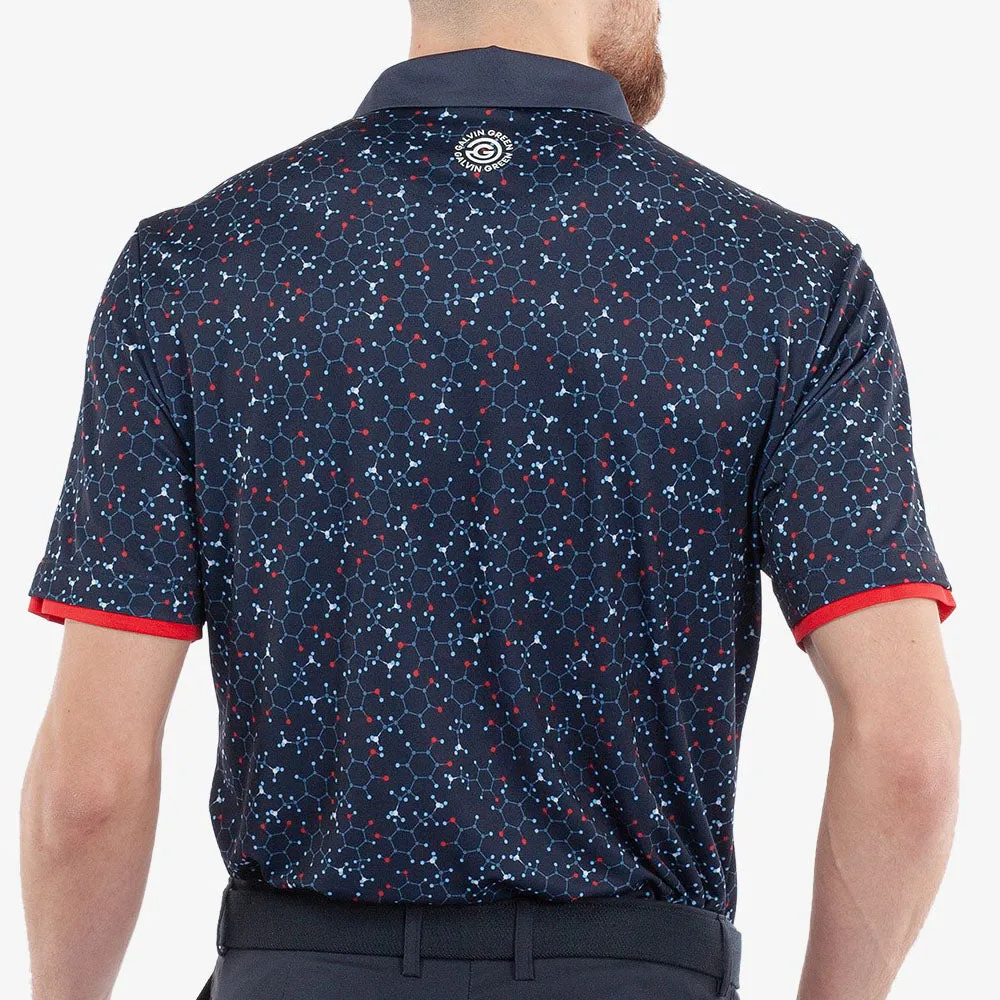 Galvin Green Mannix Polo Shirt - Navy/Red