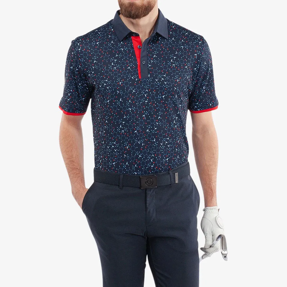 Galvin Green Mannix Polo Shirt - Navy/Red