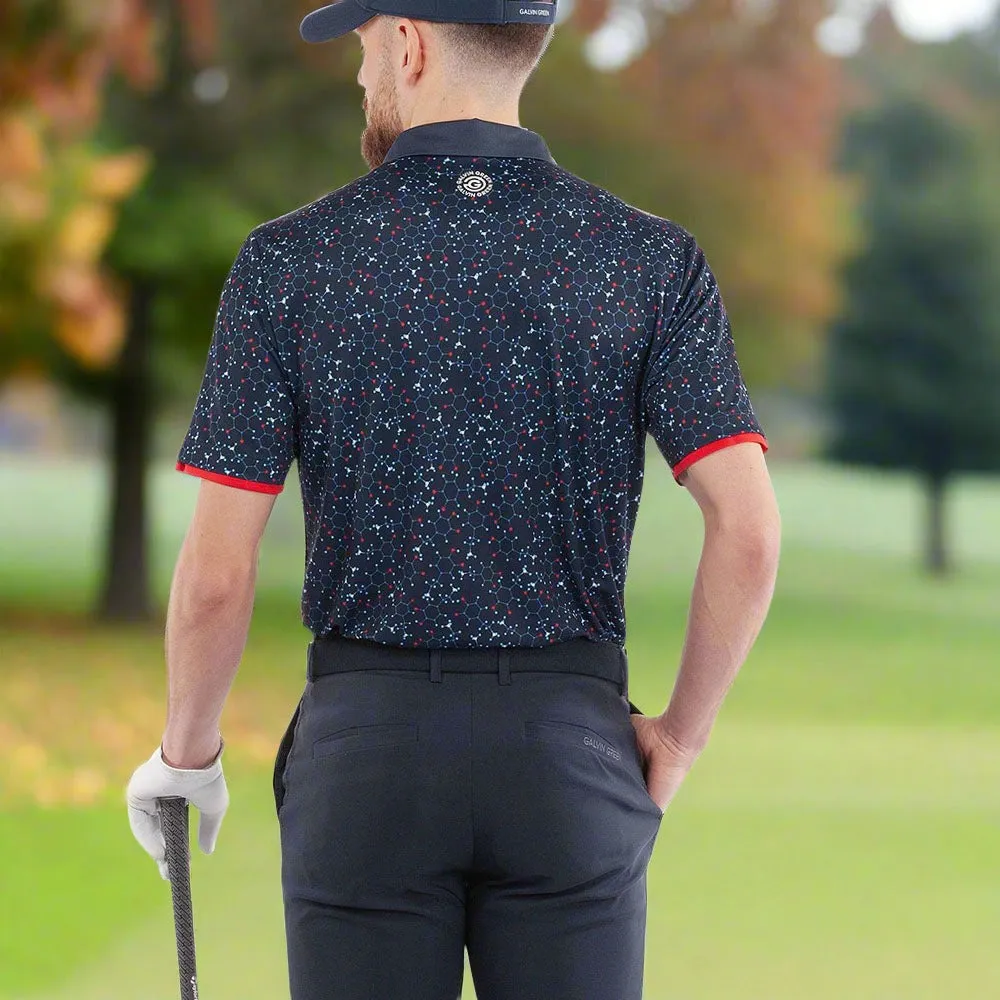 Galvin Green Mannix Polo Shirt - Navy/Red