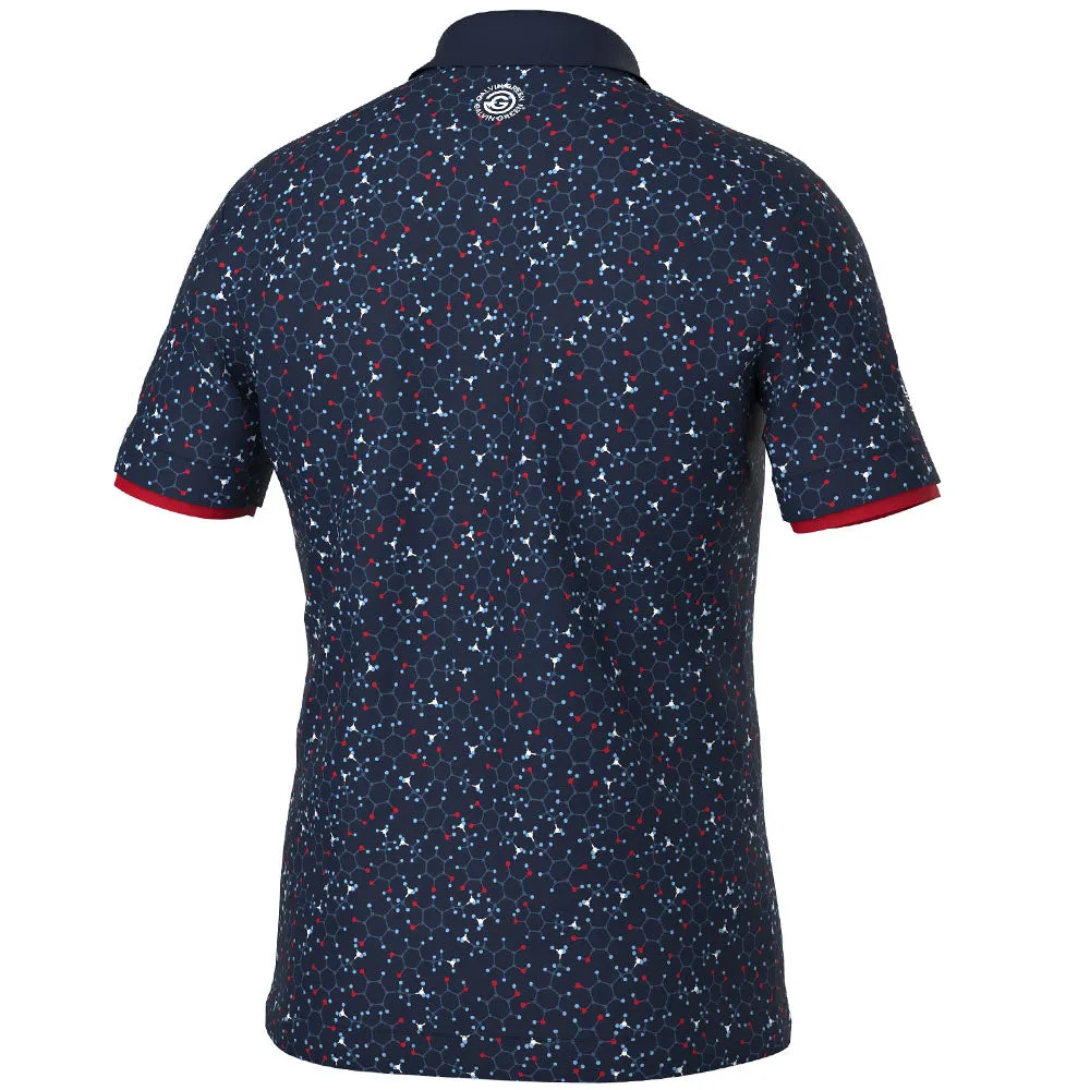 Galvin Green Mannix Polo Shirt - Navy/Red