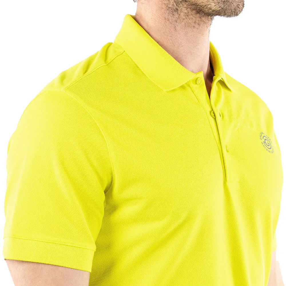 Galvin Green Maximilian Polo Shirt - Sunny Lime