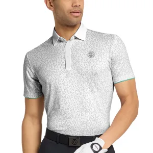 Galvin Green Milton Polo Shirt - White/Golf Green