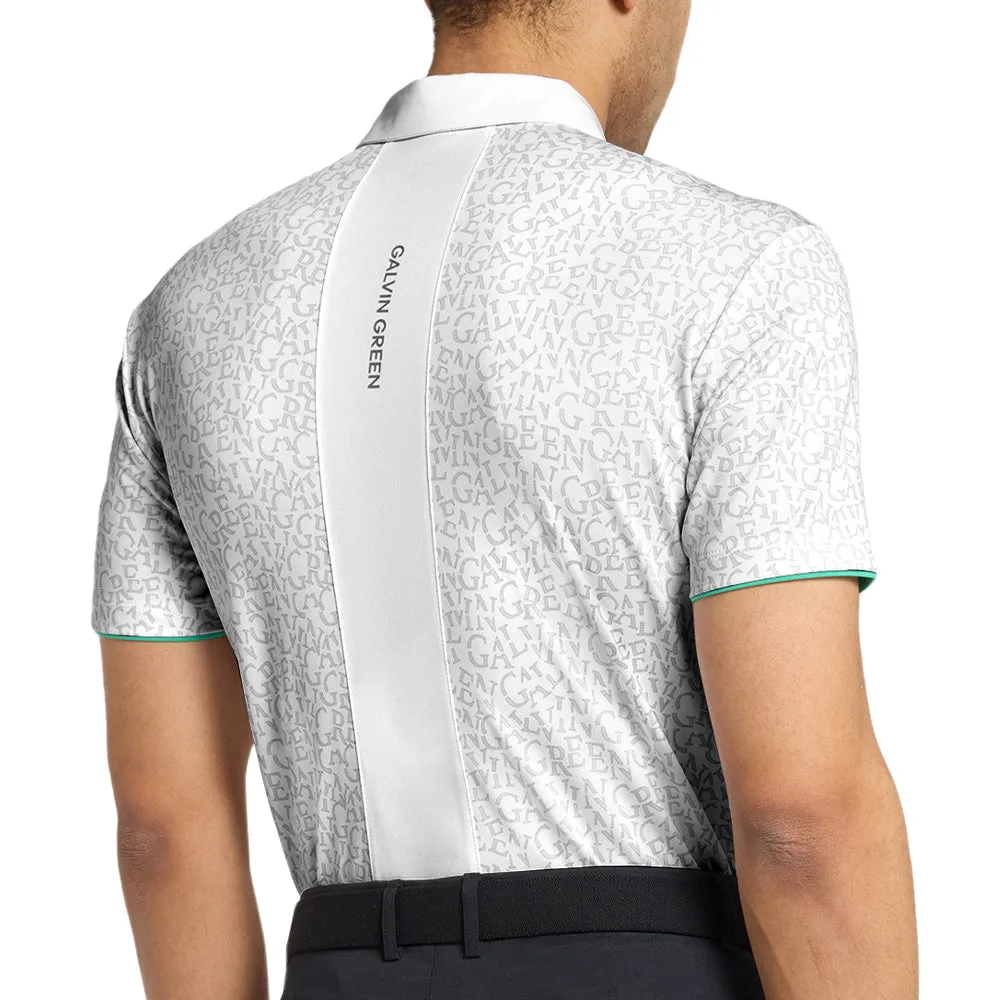 Galvin Green Milton Polo Shirt - White/Golf Green