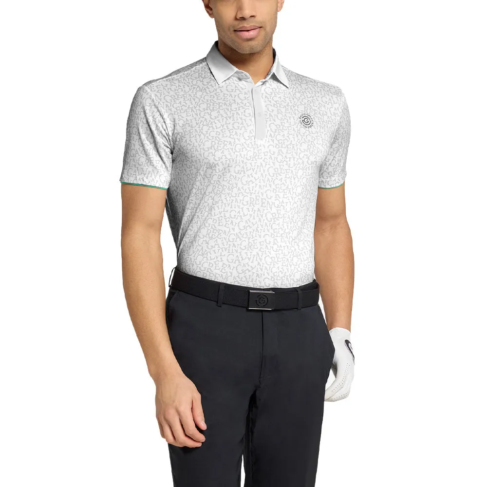 Galvin Green Milton Polo Shirt - White/Golf Green