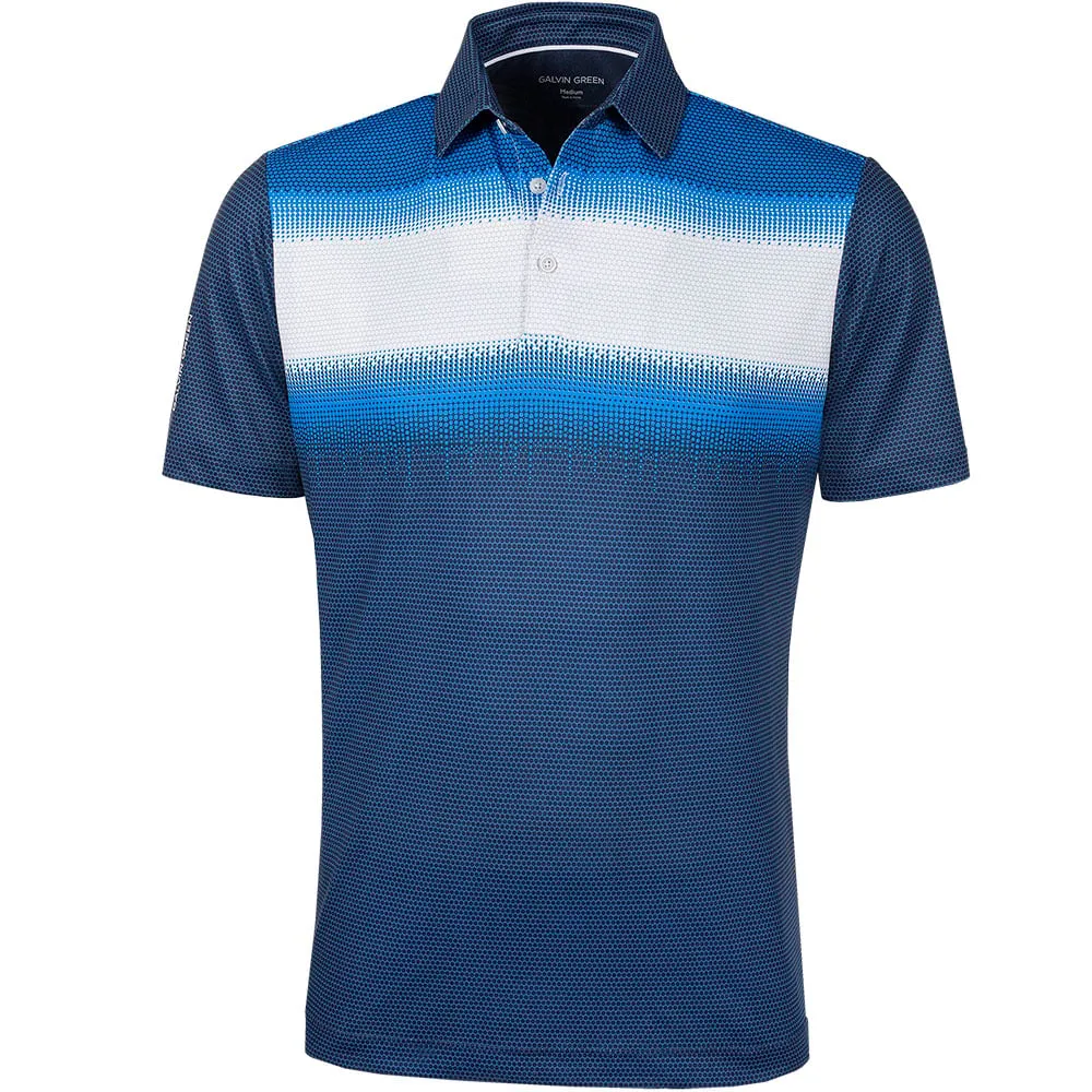 Galvin Green Mirca Ventil8  Polo Shirt - Navy/White/Blue
