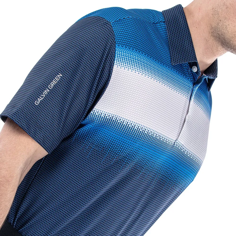 Galvin Green Mirca Ventil8  Polo Shirt - Navy/White/Blue
