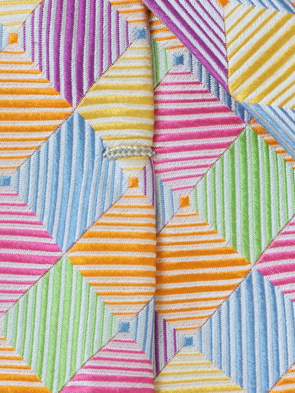 Geometric Woven Silk Tie - Multi