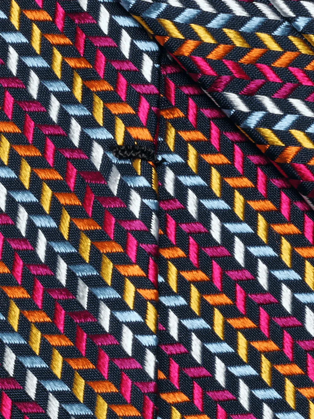 Geometric Woven Silk Tie - Multi
