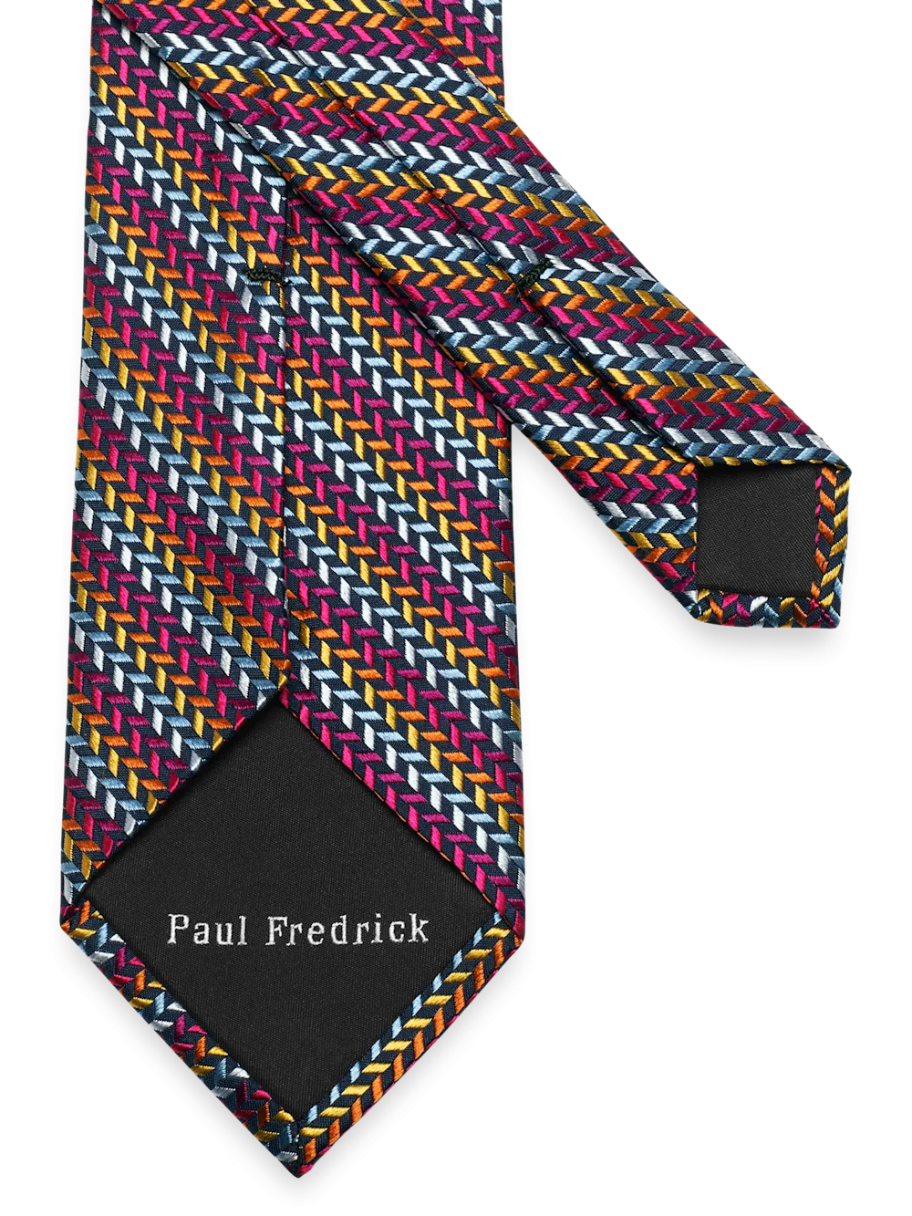 Geometric Woven Silk Tie - Multi