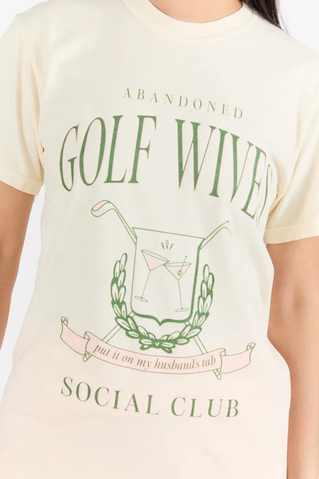 Golf Wives Social Club Ivory Graphic Tee SALE