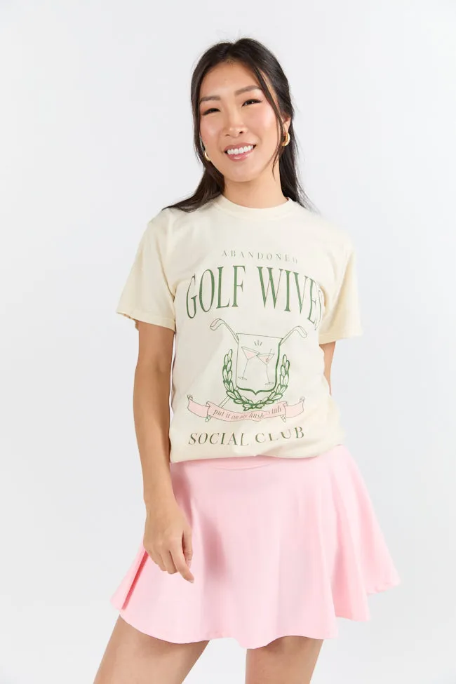 Golf Wives Social Club Ivory Graphic Tee SALE