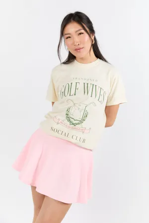 Golf Wives Social Club Ivory Graphic Tee SALE