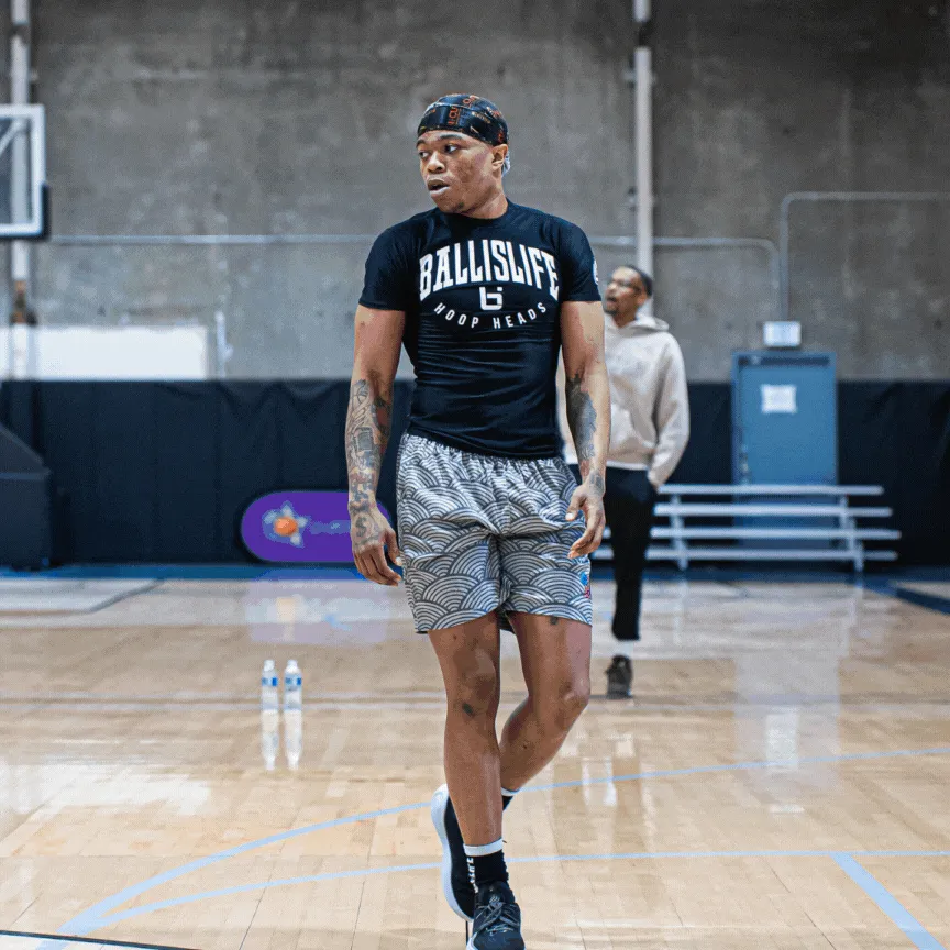 Hoop Head Compression Tee in Black Ballislife