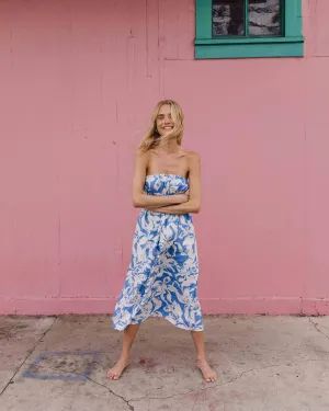 In The Sky Midi Dress - True Blue Billabong