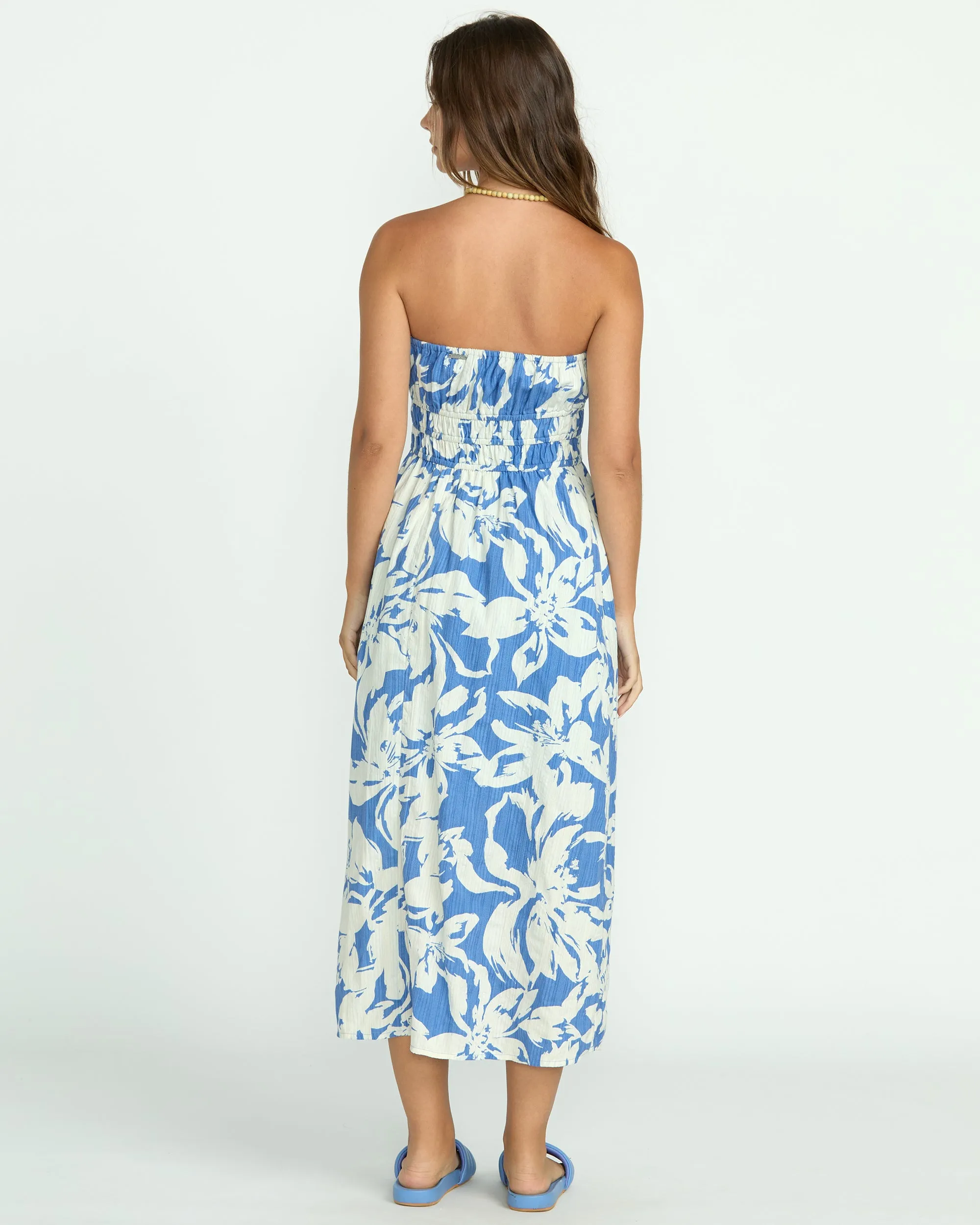In The Sky Midi Dress - True Blue Billabong