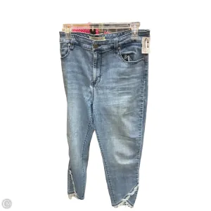 Jeans Cropped By Liverpool In Blue Denim, Size: 16