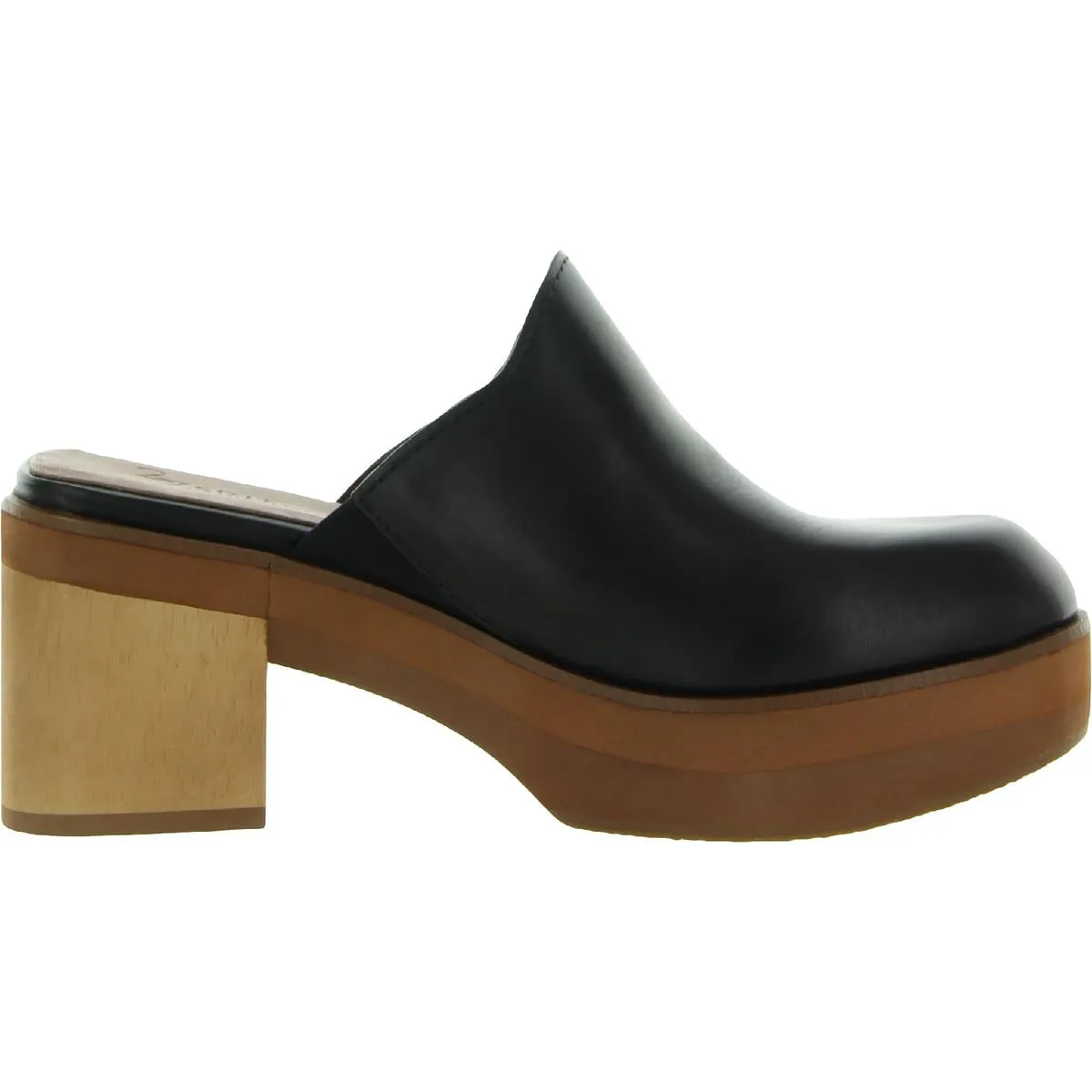 Katrese Womens Leather Slip On Mules