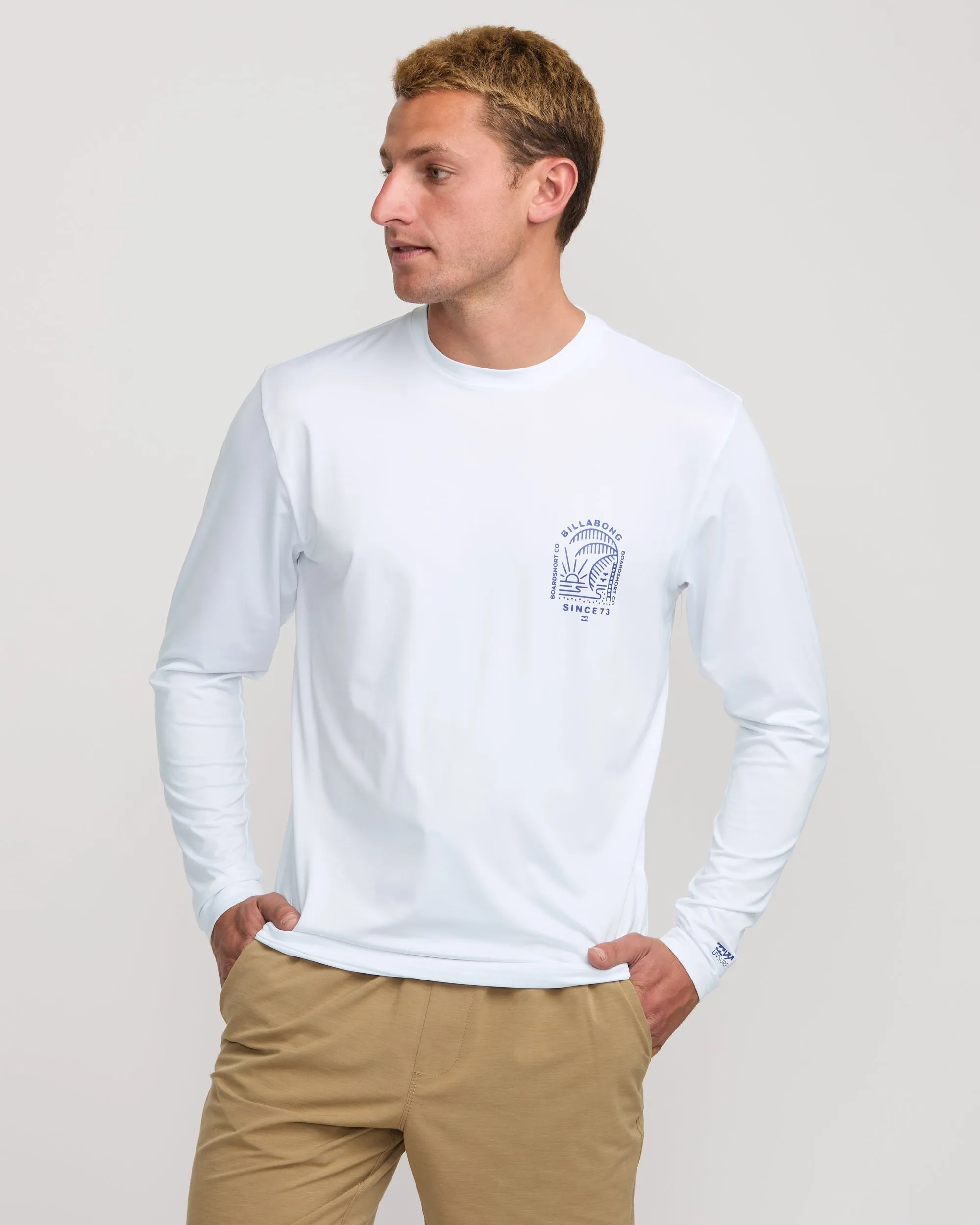 Last Night Loose Fit Long Sleeve Surf Tee - White Billabong