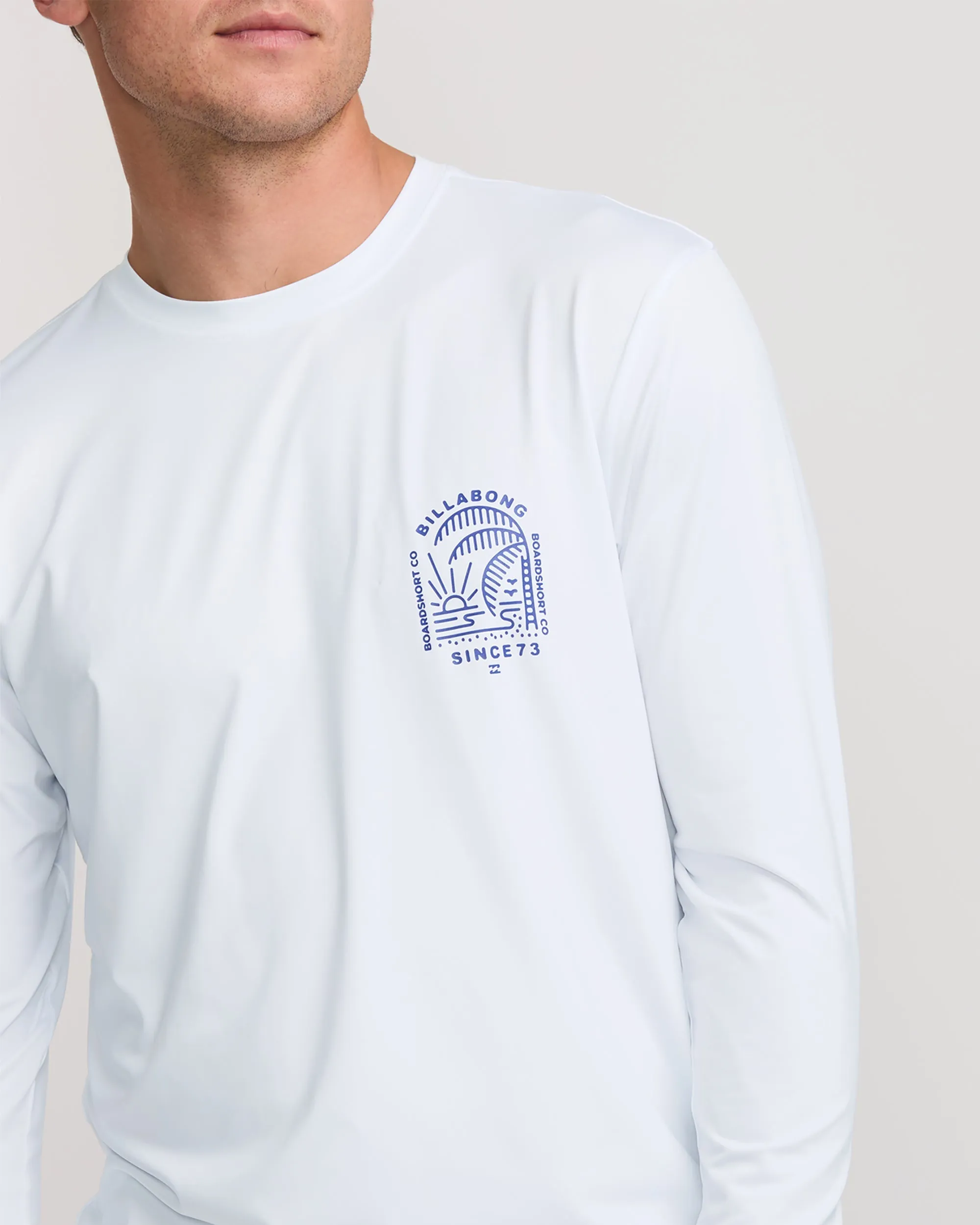 Last Night Loose Fit Long Sleeve Surf Tee - White Billabong