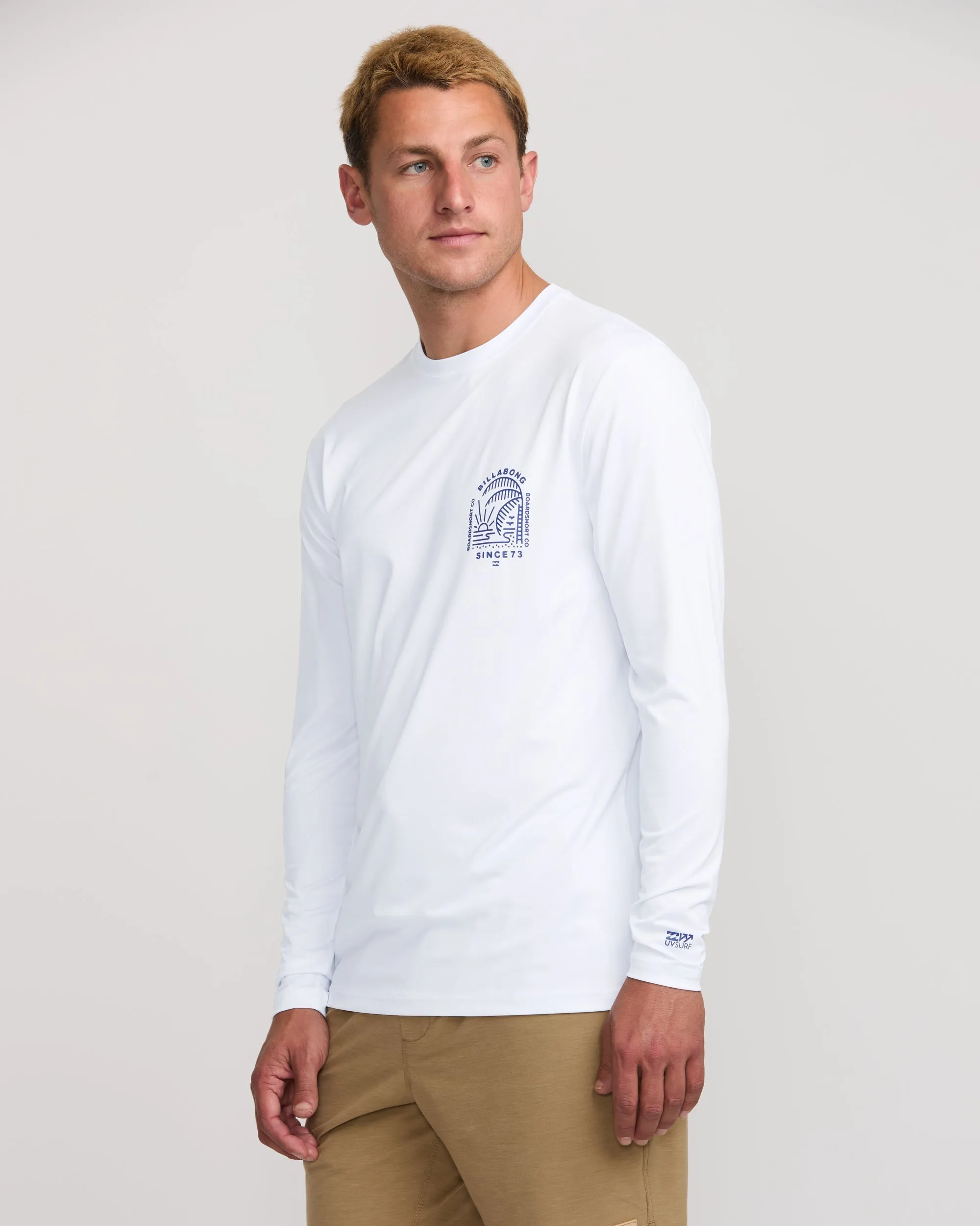Last Night Loose Fit Long Sleeve Surf Tee - White Billabong